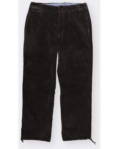Unbranded Vintage Corduroy Drawstring Cuff Trousers - Grey