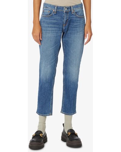 Rag & Bone Jeans a vita bassa boyfriend slim Dre - Blu