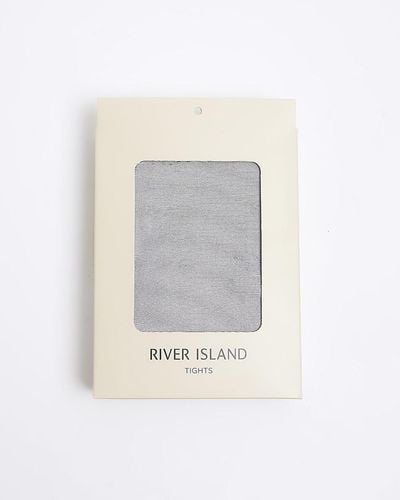 River Island Black Ultra Sheer Tights - White