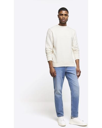 River Island Tapered Fit Jeans - Blue