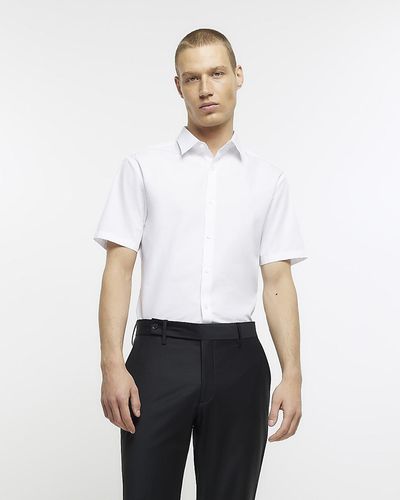 River Island Short Sleeve Shirt - White