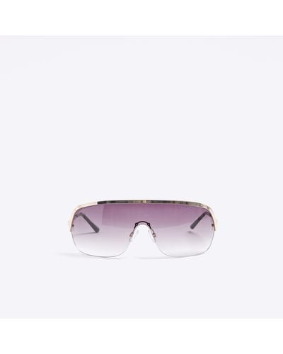 River Island Visor Sunglasses - Purple