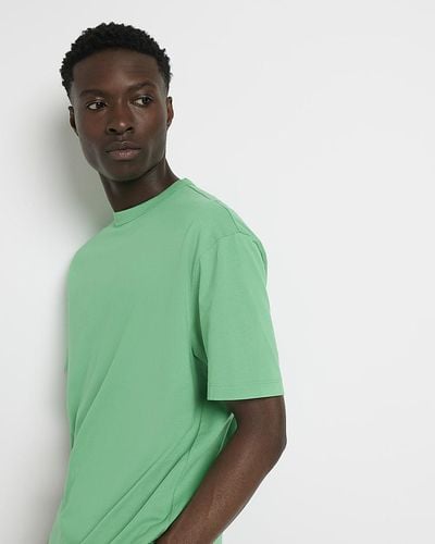 River Island Green Regular Fit T-shirt