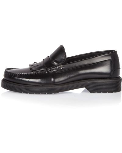 River Island Black Heavy Sole Loafers