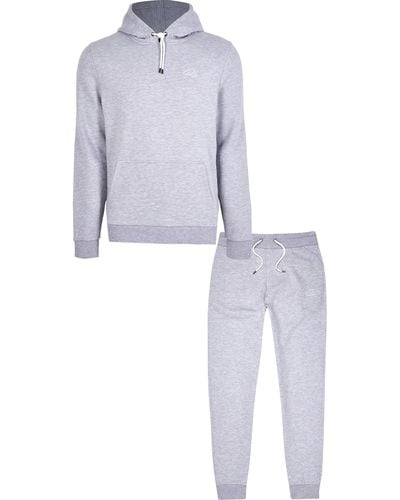 River Island Ri Hoodie And sweatpants Set - Grey