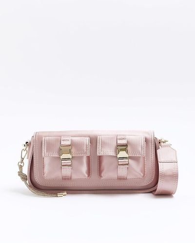 Pink River Island Shoulder bags for Women | Lyst