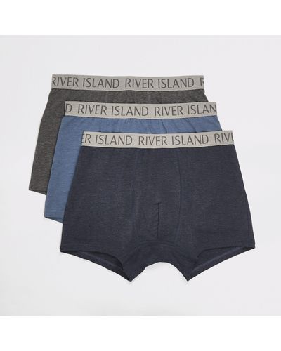 River Island Ri Trunk 3 Pack - Blue