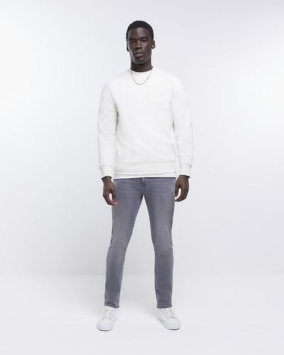 River Island Gray Skinny Fit Jeans