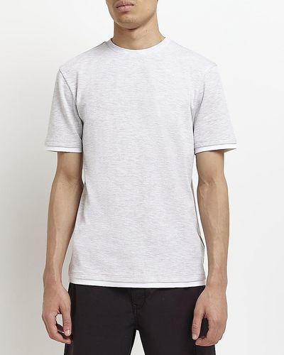River Island Double Layer T-shirt - White
