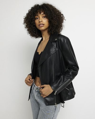 River Island Leather jackets for Women | Online Sale up to 40% off | Lyst