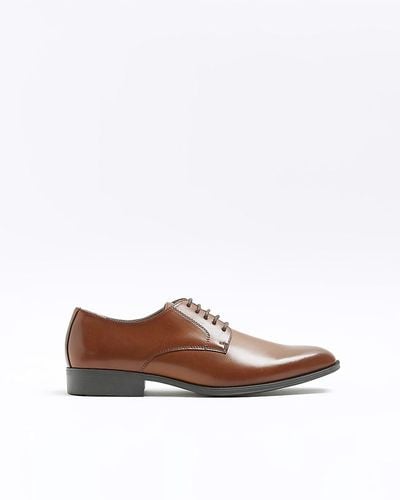 River Island Brown Formal Derby Shoes