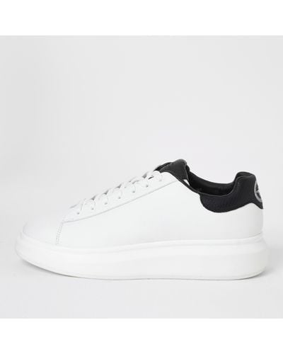 River Island White Chunky Sole Lace-up Sneakers