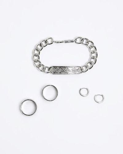 River Island Colour Chain Bracelet Gift Box - White