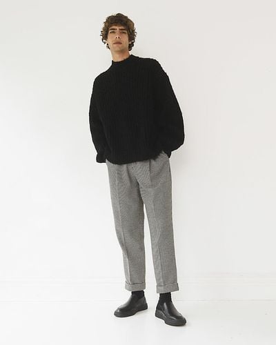 River Island Black Ri Studio Loose Fit Knitted Sweater