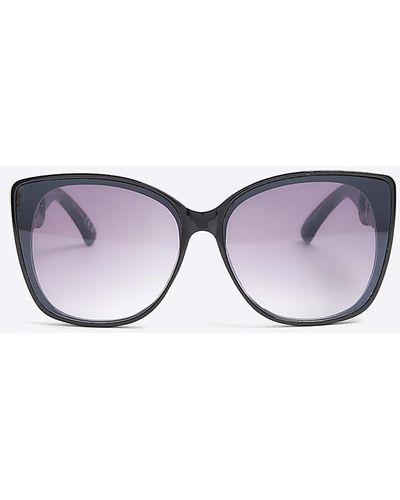 River Island Chain Cat Eye Sunglasses - Black