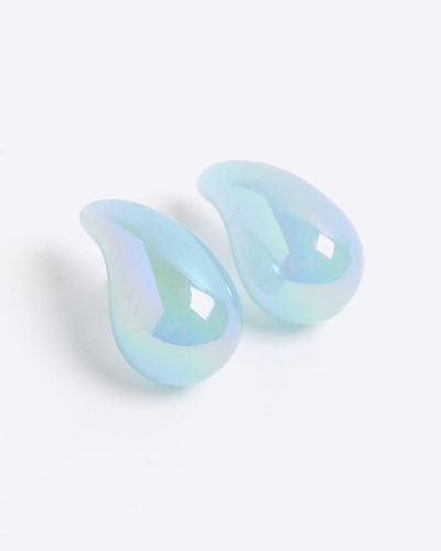 River Island Blue Domed Earrings