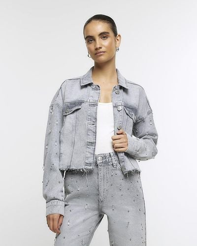 Women's River Island Jean and denim jackets from $32 | Lyst