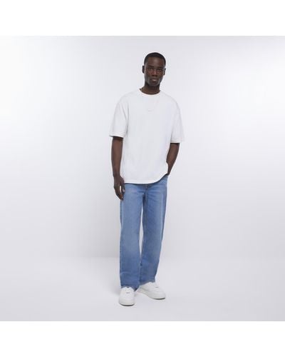 River Island baggy Fit Jeans - Blue