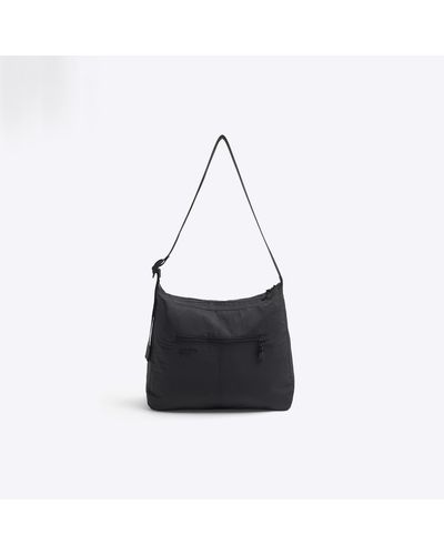 River Island Black Nylon Scoop Bag