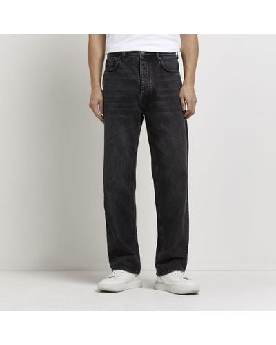 River Island Black baggy Fit Jeans