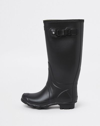 River Island Hunter Original Black Patent Rain Boots