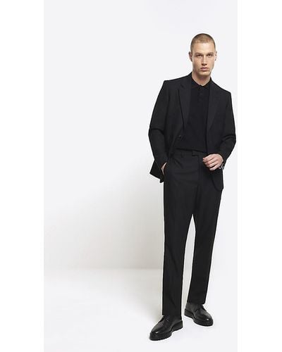 River Island Suit Trousers - Black