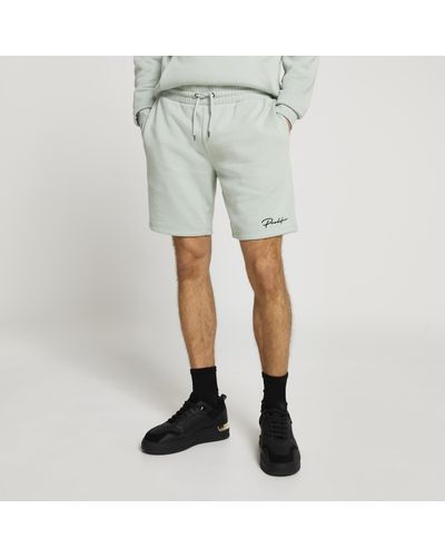 River Island Prolific Light Green Slim Fit Shorts