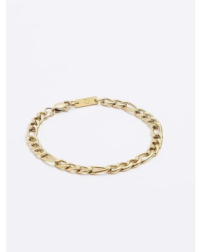 River Island Gold Colour Chain Bracelet - Metallic