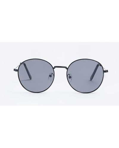 River Island Tinted Lenses Round Sunglasses - White