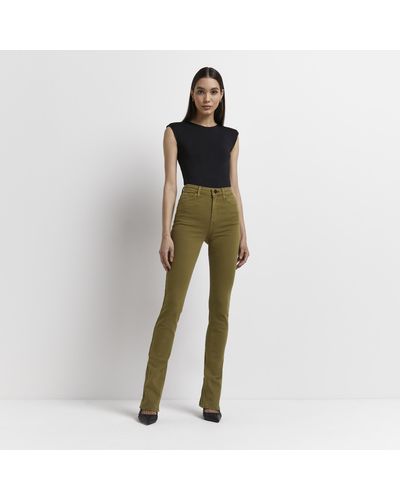 River Island High Waisted Skinny Jeans - Multicolour