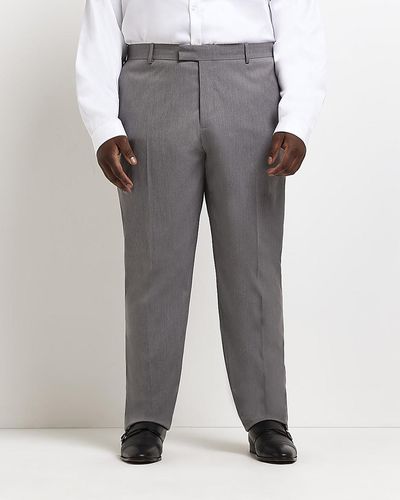River Island Skinny Twill Suit Pants - Gray