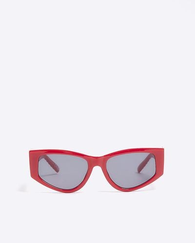 River Island Cat Eye Sunglasses - Pink