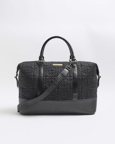 Buy River Island Quilted Black Shopper Bag from the Next UK online