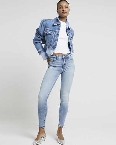 River Island Molly Sculpt Megan Jeans - Blue