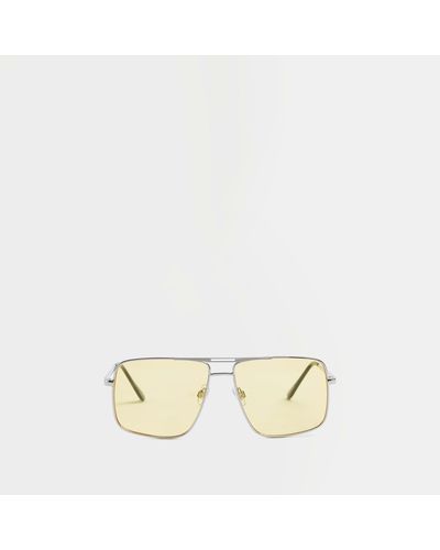 River Island Colour Navigator Sunglasses - Metallic