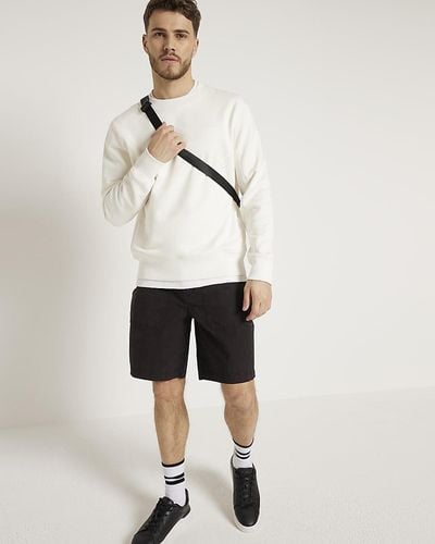 River Island Casual Workwear Shorts - Natural