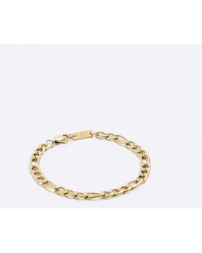 River Island Gold Colour Chain Bracelet - Metallic