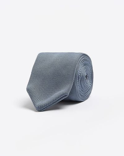 River Island Blue Knitted Tie