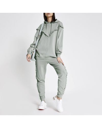 River island best sale frill hoodie