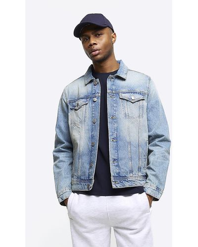 River Island Denim Jacket - Blue