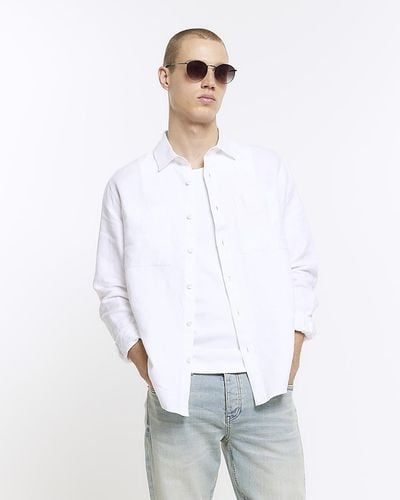 River Island Linen Shirt - White
