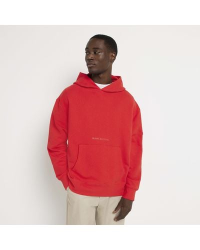 River Island Blanc Editions Hoodie - Red