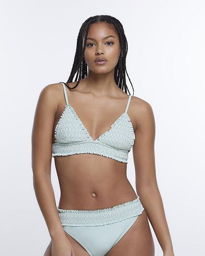 Blue and Green Bikinis and bathing suits for Women | Lyst
