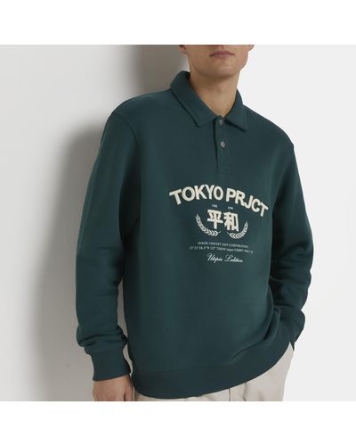 River Island Green Tokyo Project Sweatshirt