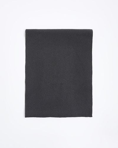 River Island Knitted Scarf - Gray