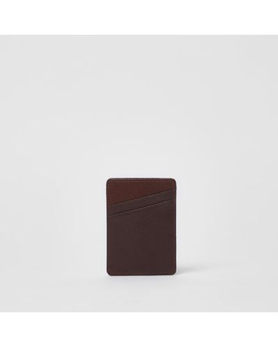 River Island Leather Card Holder - Brown