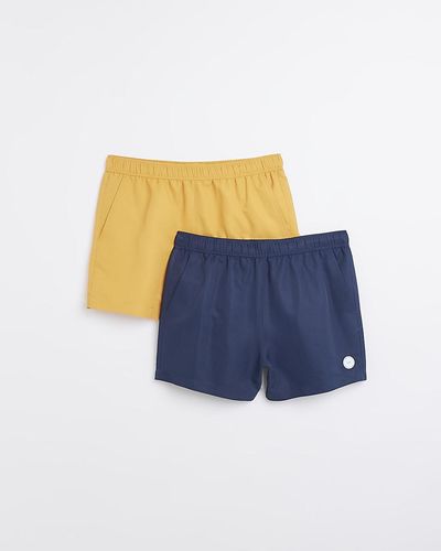 River Island Multipack Of 2 Swim Shorts - Blue