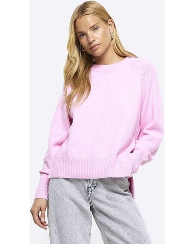 River Island Knitted Sweater - Purple