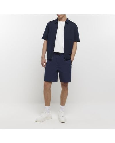 River Island Nylon Shorts - Blue