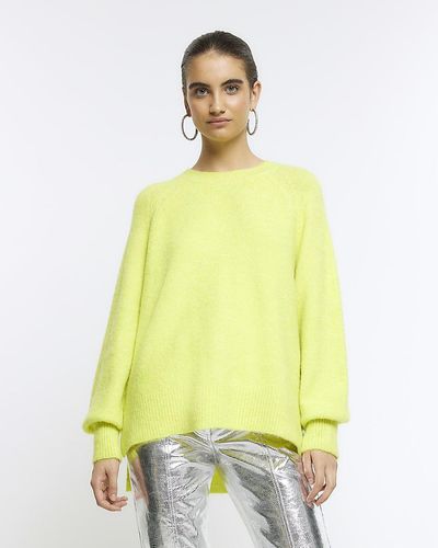 River Island Lime Green Knitted Jumper